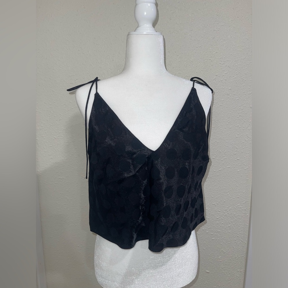 Victoria's Secret Black Polka Dot Camisole
